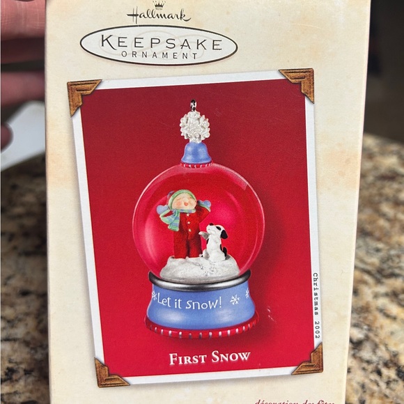 Hallmark Keepsake Ornament • First Snow • Snow Globe • 2002 • New W/Box - Picture 9 of 16